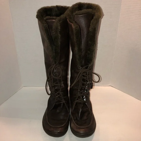Camper Dark Brown Fur-Lined Winter Boots - Picture 3 of 7
